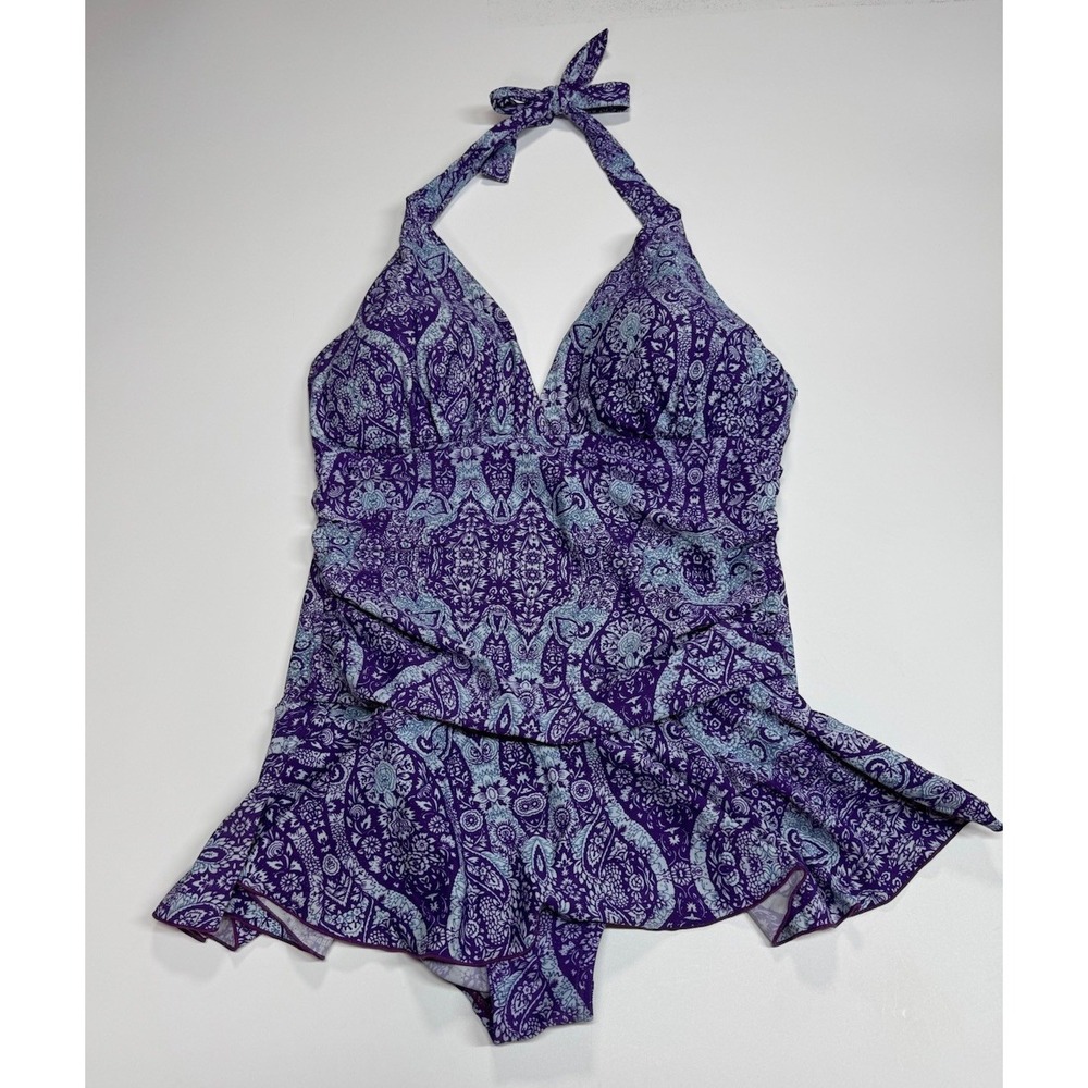 Sea & Sand Womens 16 Swim Dress Bathing Suit One Piece Swimsuit